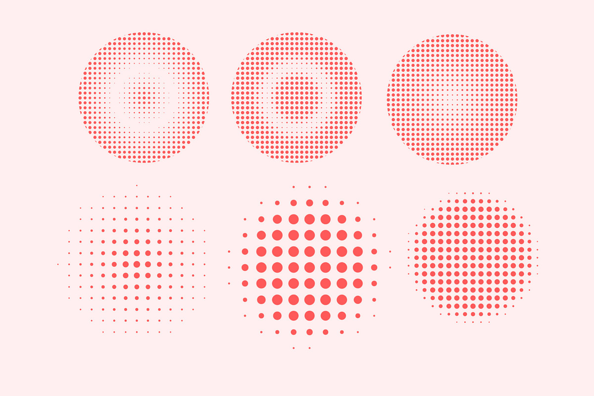 100 Halftone Brush Shape Design, an Action Add-On by Photoshop Action (Photo 2 of 14)