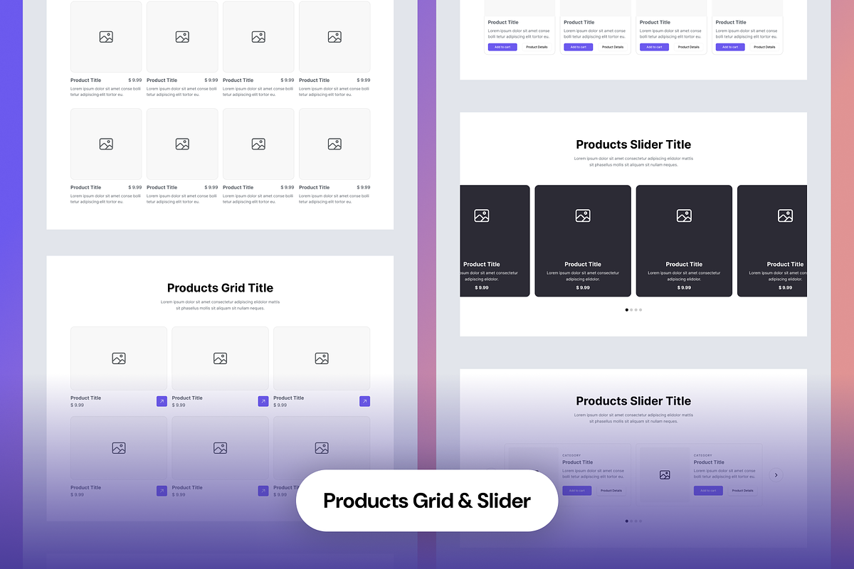 Website Wireframe UI Kit in Figma, a Wireframe Template by nwdigitalstore (Photo 16 of 17)