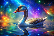 Vibrant Goose Print, an Animal Illustration by ZobaDepot (Thumbnail 1 of 4)