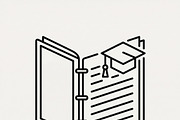 Bundle vector Education Icon Set, an Outline Icon by adenpinkstore (Thumbnail 2 of 12)