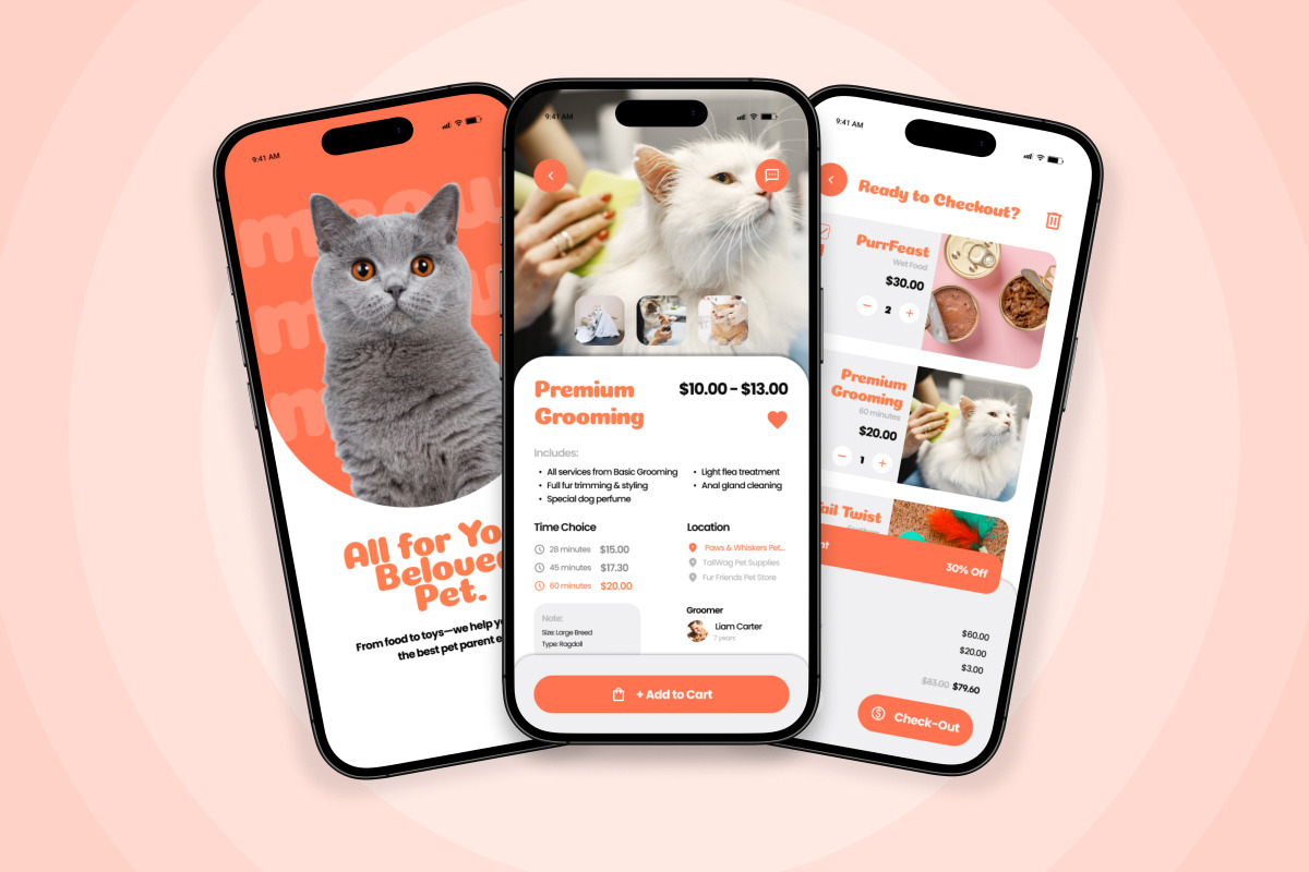 Faunix – Pet Health & Grooming App, an App Template by twinstd (Photo 4 of 5)