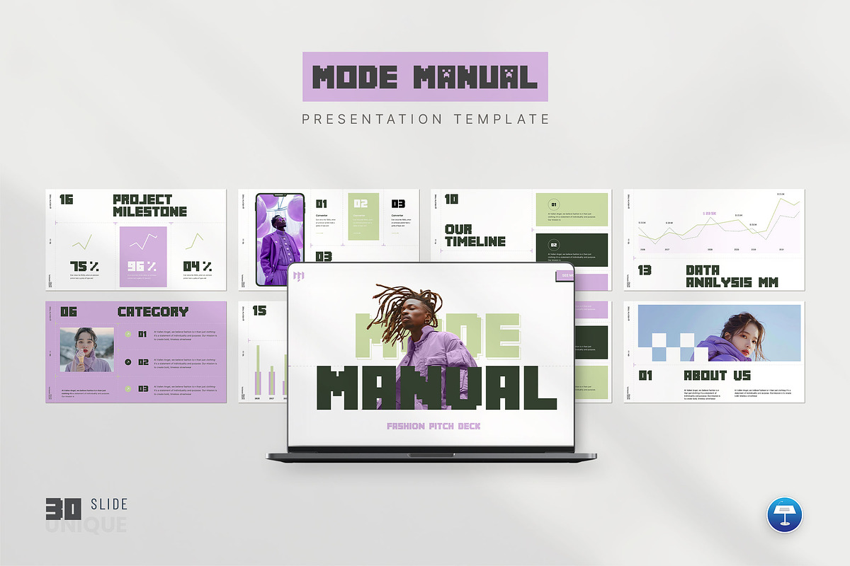 Mode Manual Fashion Deck, a Presentation Template by KreateTribe (Photo 9 of 9)