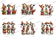 Quirky Christmas Dog Caroler Clipart, an Illustration by DreamArtGraphic (Thumbnail 5 of 5)