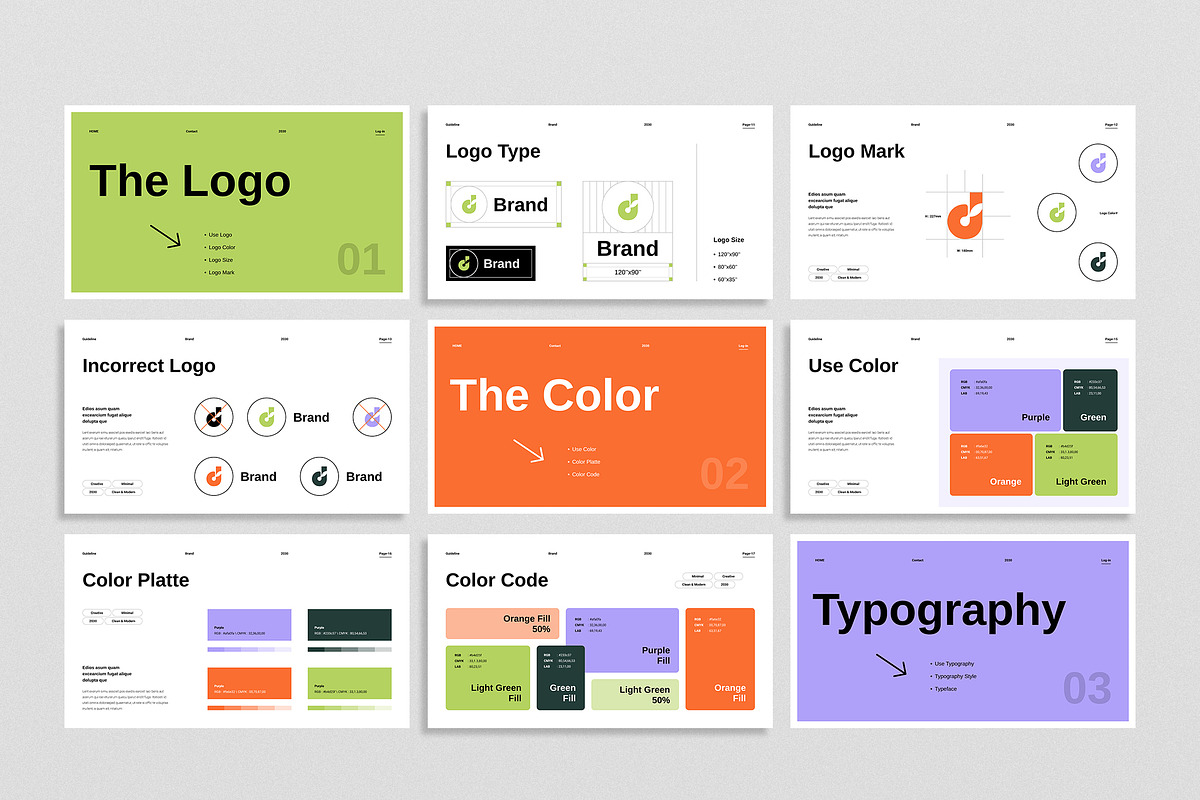 CANVA | Modern Brand Guidelines, a Presentation Template by TemplateFolio-Shop (Photo 4 of 7)