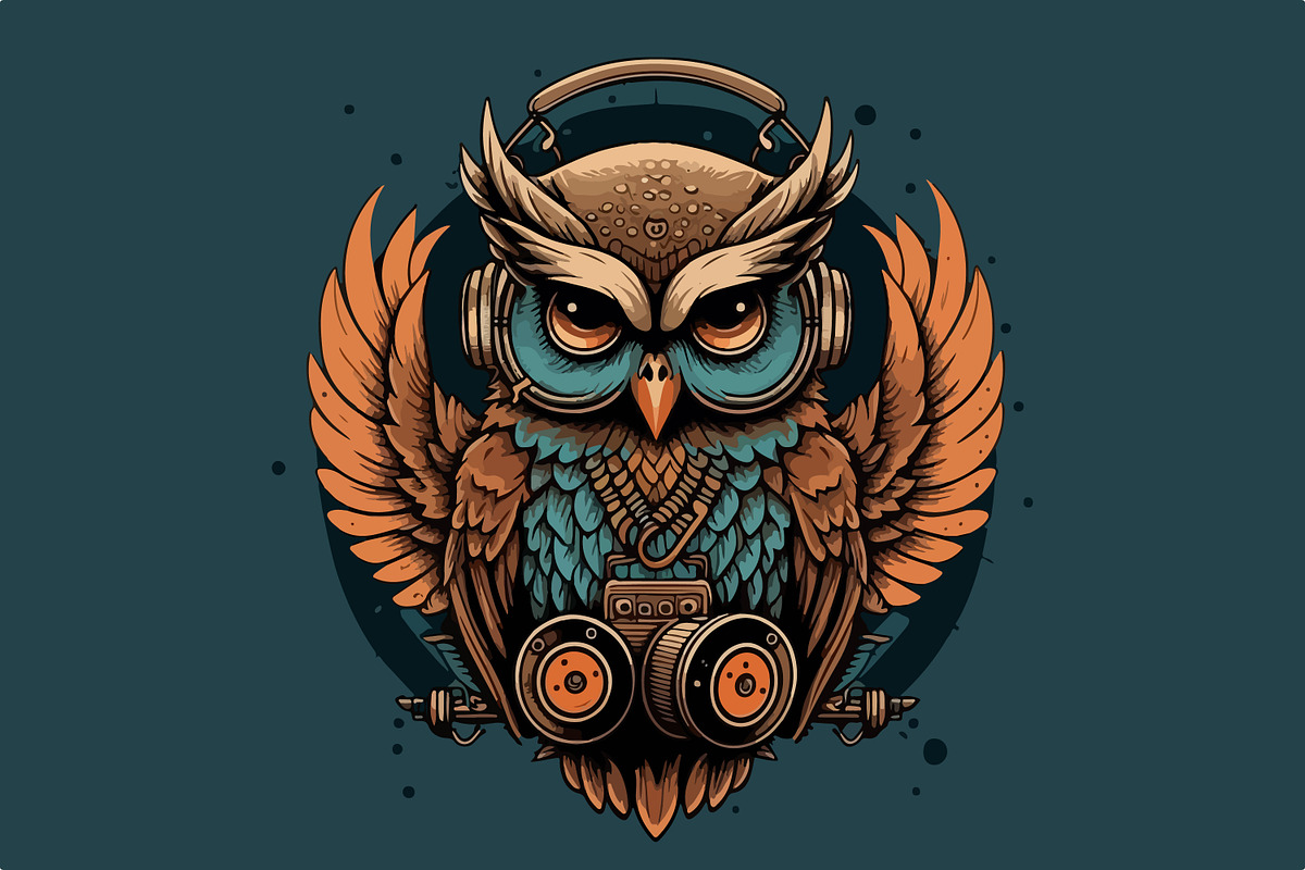 62 t-shirt designs. Big musical bund, an Animal Illustration by Fractal fonts & graphics (Photo 44 of 63)