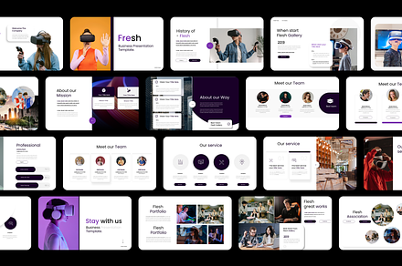 Fresh - Technology Presentation PPT, a Presentation Template by Hammad Arif