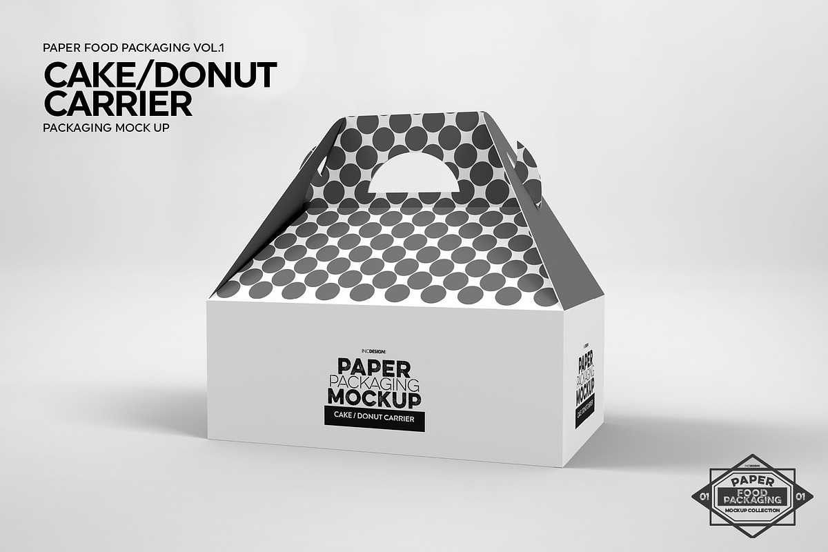 Cake Carrier Packaging Mockup, a Packaging Mockup by INCDesign (Photo 4 of 6)