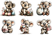 Whimsical Easter Koala Clipart, an Illustration by Sublimation Artist (Thumbnail 3 of 7)