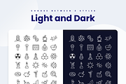 Science Icons, an Outline Icon by Slidesmash (Thumbnail 3 of 3)