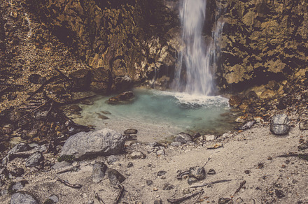 Waterfall In The Mountains Featuring Mountains Nature And Landscape preview 4