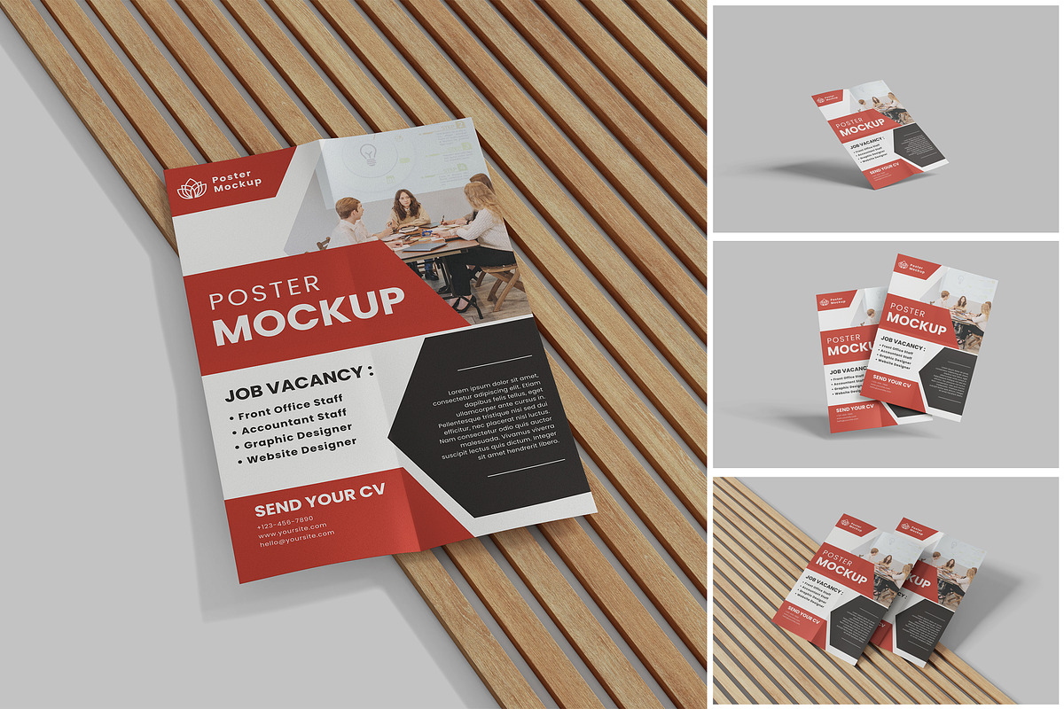 Poster Mockup, a Product Mockup by MrLetters (Photo 1 of 5)