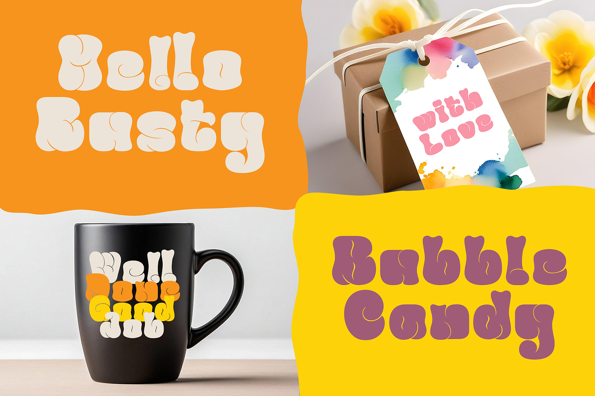 Greasy Bubble Font, a Font by madeDeduk (Photo 6 of 10)