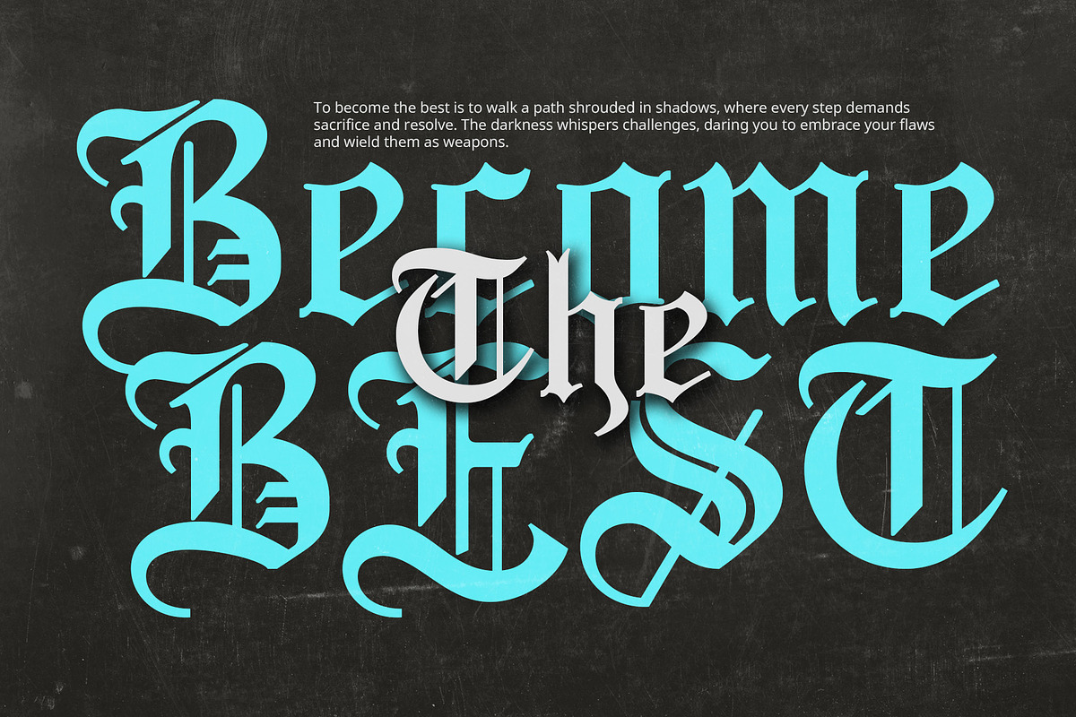 CS Rubeus – Old English Font, a Blackletter Font by Craft Supply Co. (Photo 2 of 8)