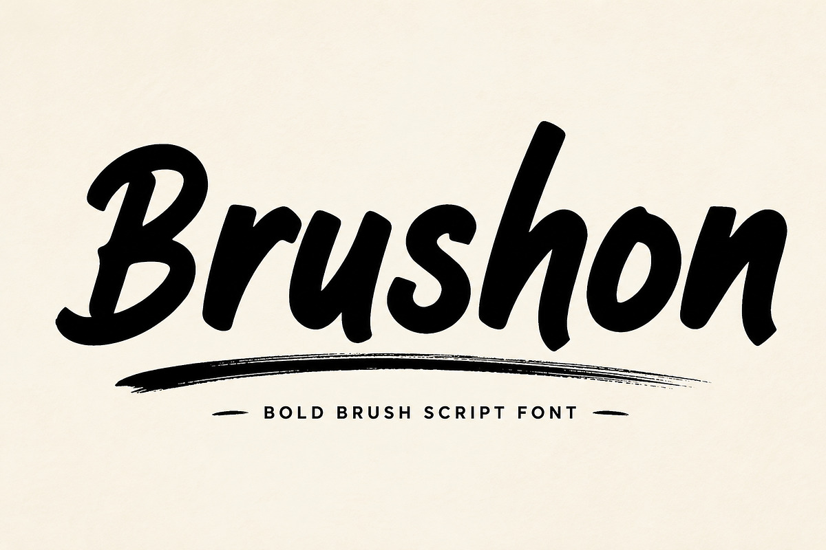 Brushon, a Script Font by Wow Magic (Photo 1 of 4)