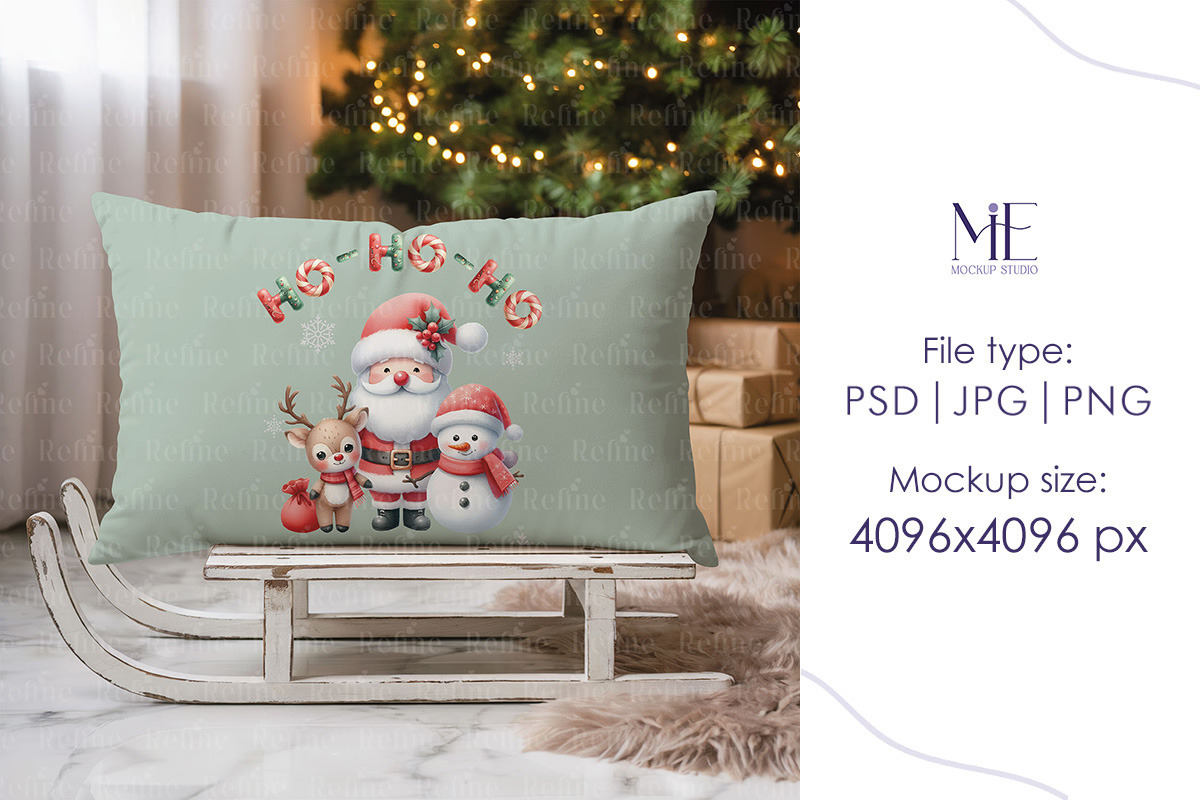 Rectangular Lumbar Pillow Mockup, a Merchandise Mockup by Mie Mockup Studio (Photo 4 of 5)