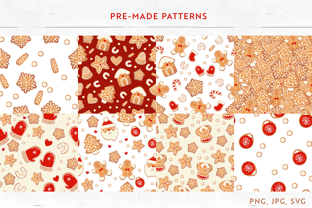 Gingerbread | Christmas Cookies Set, an Object Graphic by Kandella's Art (Photo 7 of 9)