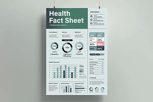 Company Fact Sheet, a Stationery Template by MightyDesign