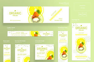 Banners Pack Organic Food