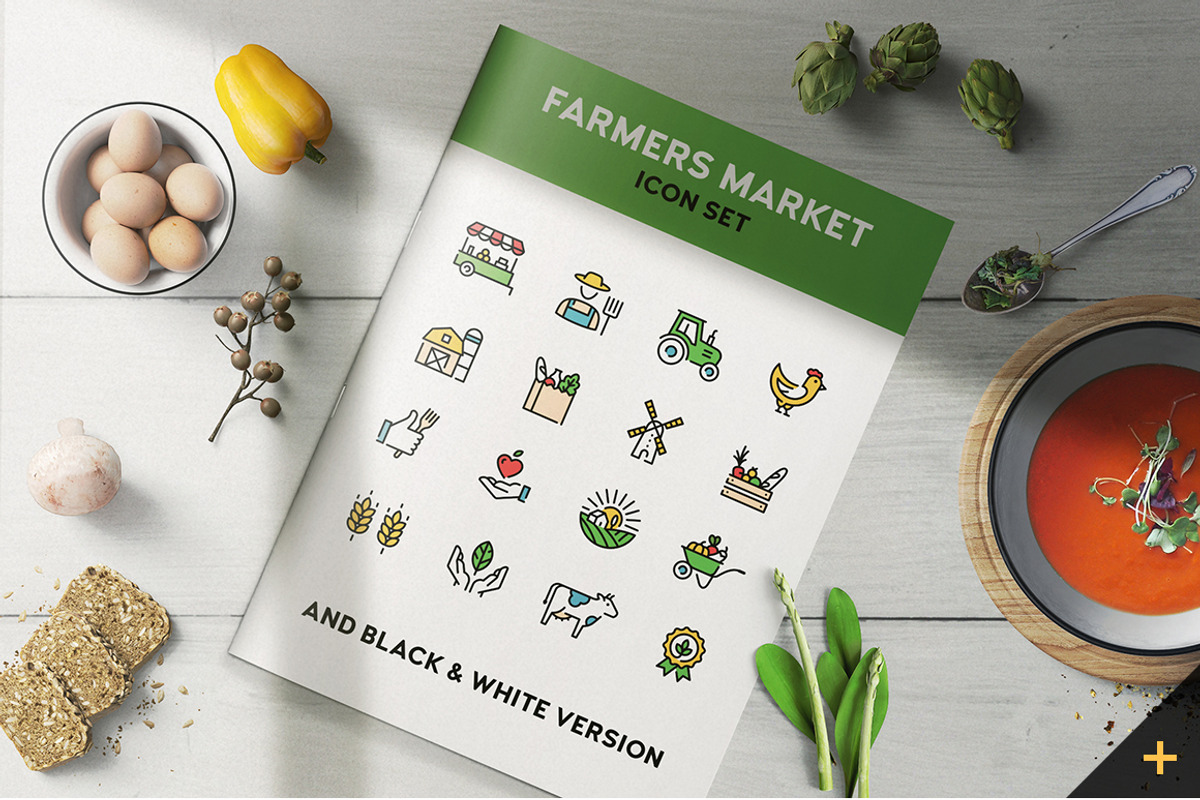 Farmers Market Food Pack, an Outline Icon by Falcon eye (Photo 2 of 8)