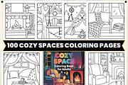 Cozy Spaces Coloring Pages for Adult, a Decorative Illustration by Ink Gallery (Thumbnail 1 of 3)