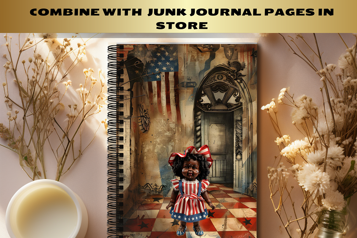 4TH OF JULY DOLLS CLIPART PACK, a Person Illustration by Daring Digies (Photo 9 of 9)