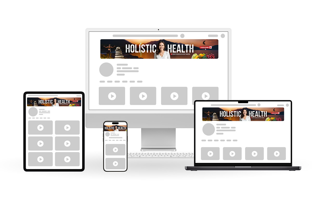Health YouTube Banner Template, a Social Media Template by Vaughn Studios (Photo 3 of 5)
