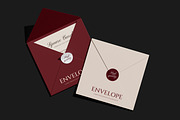 Square Card Envelope Mockup, a Merchandise Mockup by Unerispace (Thumbnail 5 of 5)
