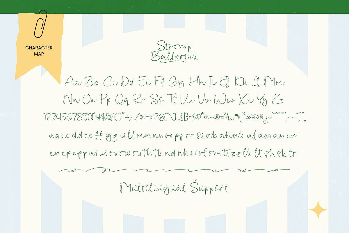 Stromp Ballpoink Handwritten Font, a Script Font by stylishtype.co (Photo 10 of 10)