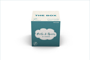 Carton Square Box Mockup