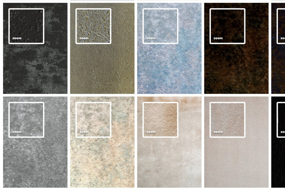 50 paper & background textures, a Texture Graphic by Endete & Mazak brushes (Photo 5 of 6)