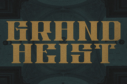 Grand Heist, a Serif Font by Chad Palmer Designs