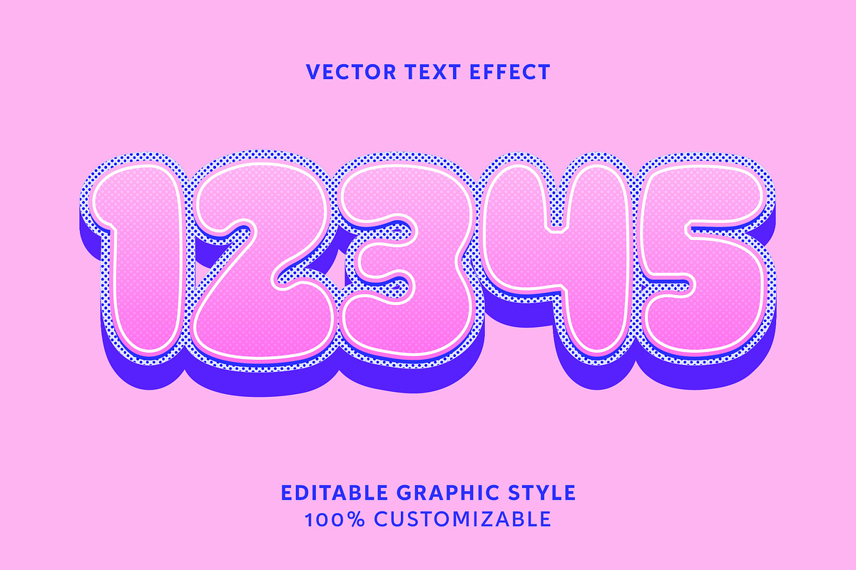 Cute Bubble Text Effect preview 2