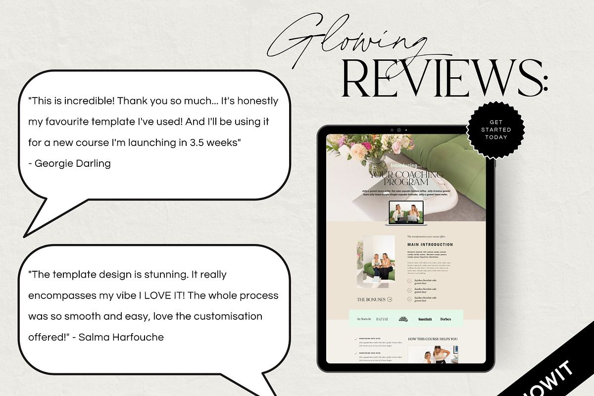 Coaching Sales page Website Template, a Websites & App Template by Field Digital (Photo 8 of 12)