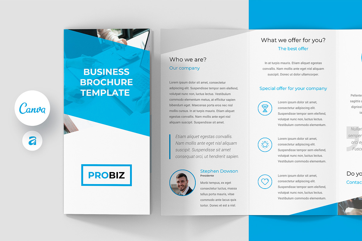 Trifold Business Brochure Template, a Brochure Template by artbart (Photo 1 of 10)