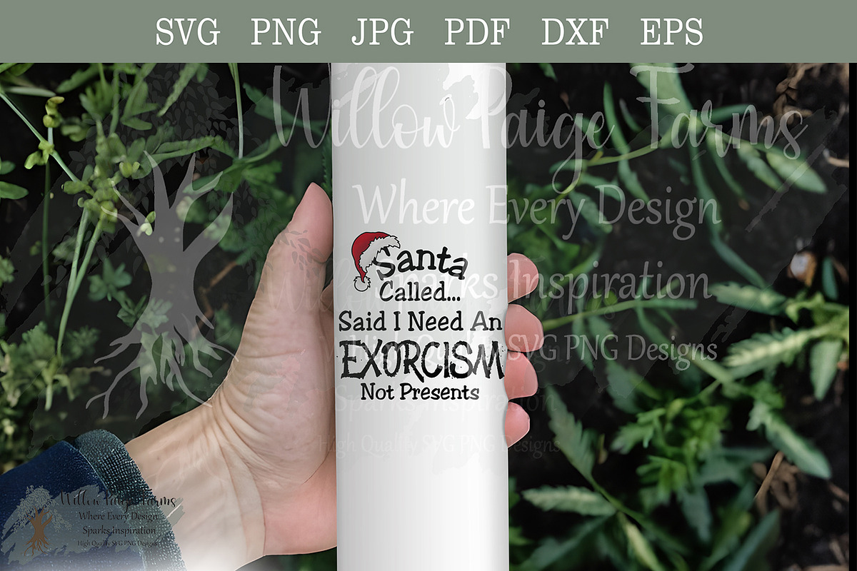 Santa funny Goth Christmas svg, an Object Graphic by Willow Paige Farms (Photo 6 of 6)
