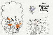 New Perennial Garden Wedding, a Decorative Illustration by divanovskaya_nv (Thumbnail 16 of 27)