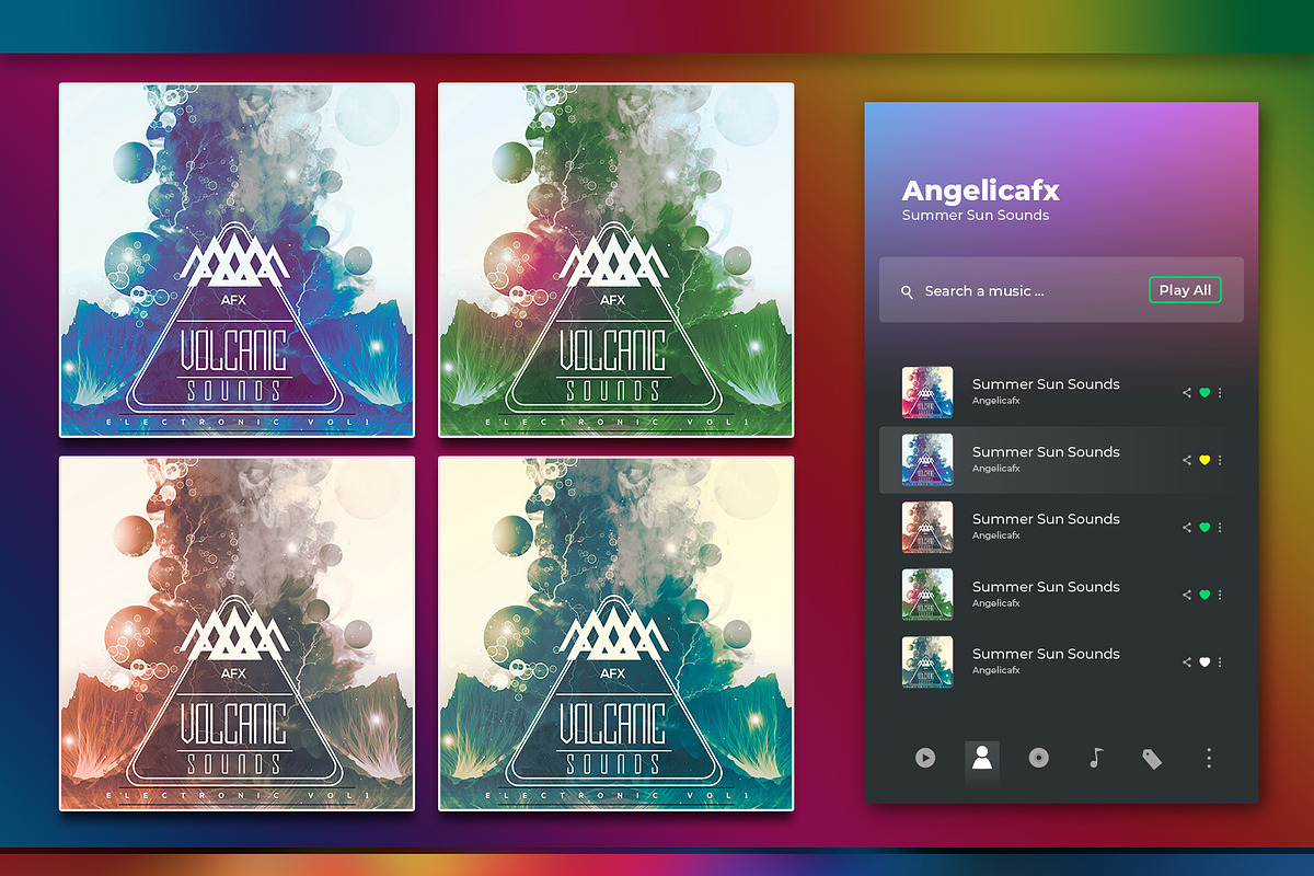 Volcanic Sounds Album Cover Artwork, a Social Media Template by angelicafx (Photo 3 of 3)
