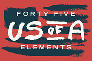 45 Hand Painted USA Elements, an Object Graphic by GhostlyPixels (Thumbnail 1 of 6)