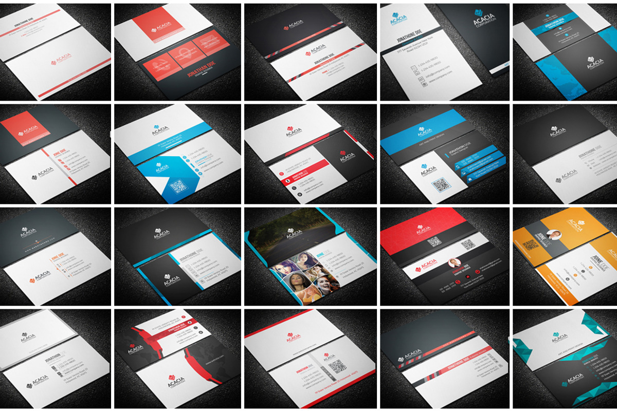100 BUSINESS CARD (BUNDLE) ONLY $39, a Business Card Template by DesignGhar (Photo 5 of 6)
