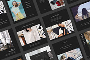Soft Black Instagram Pack PS & Canva, a Social Media Template by Studio Siv (Thumbnail 5 of 6)