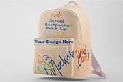 School Backpacks Mock-Ups, a Packaging Mockup by 2M GRAPHICS DESIGN (Thumbnail 2 of 5)