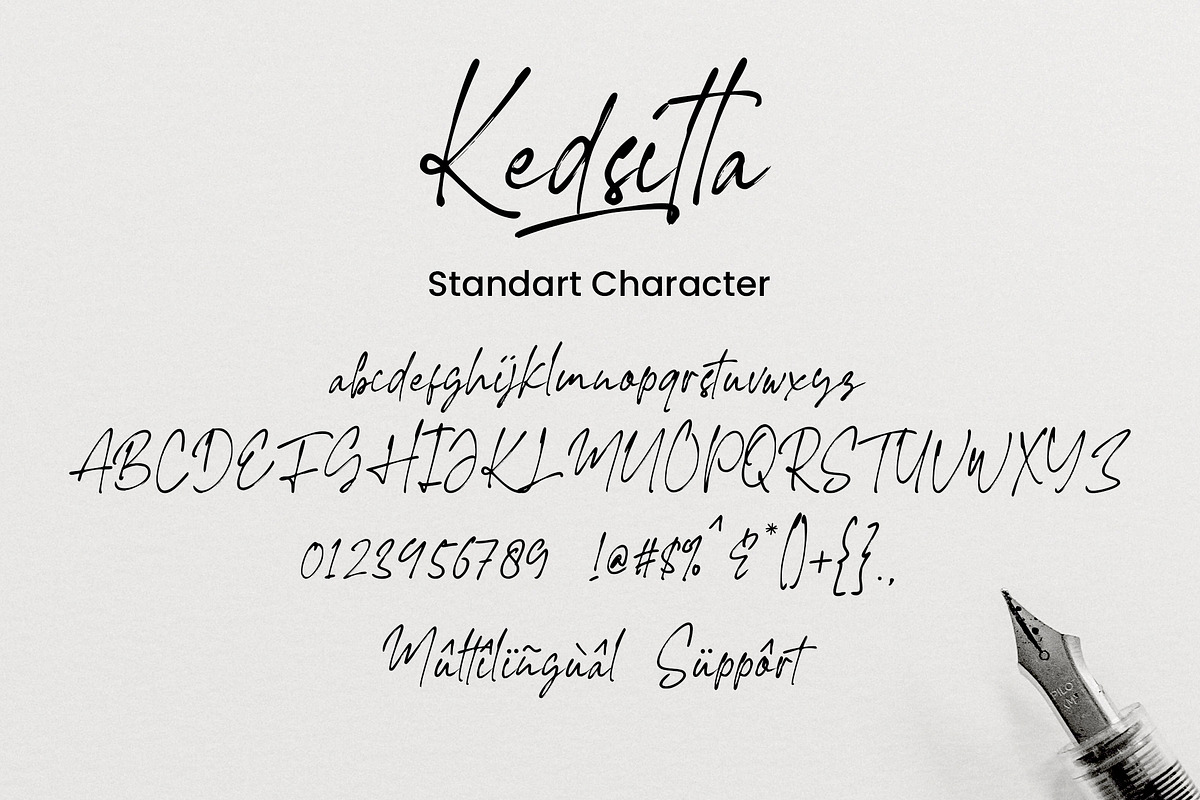 Kedsita Signature Font, a Handwritten Font by Moodtype (Photo 10 of 12)