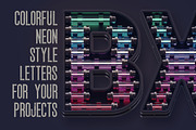 Colorful Neon 3D Lettering, a Graphic by TVartworks (Thumbnail 7 of 13)