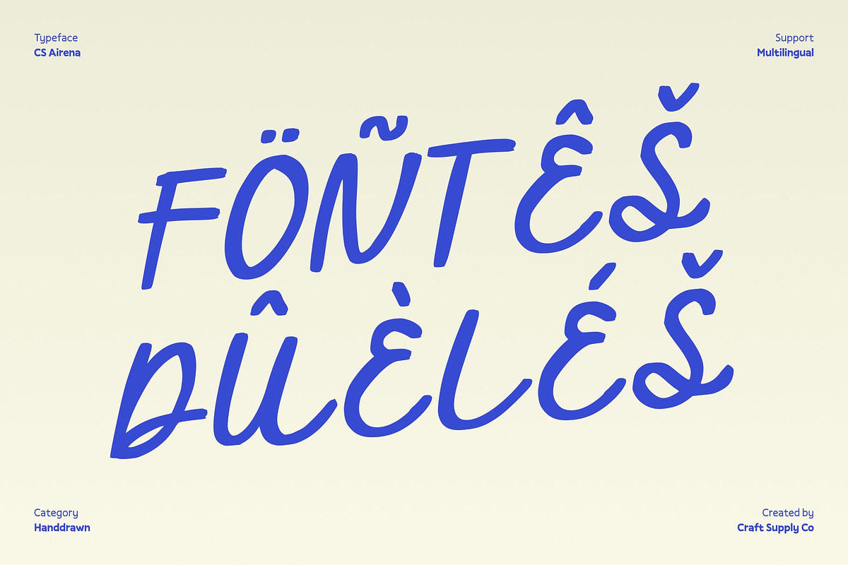 CS Airena – Handwritten Script Font, a Script Font by Craft Supply Co. (Photo 7 of 8)
