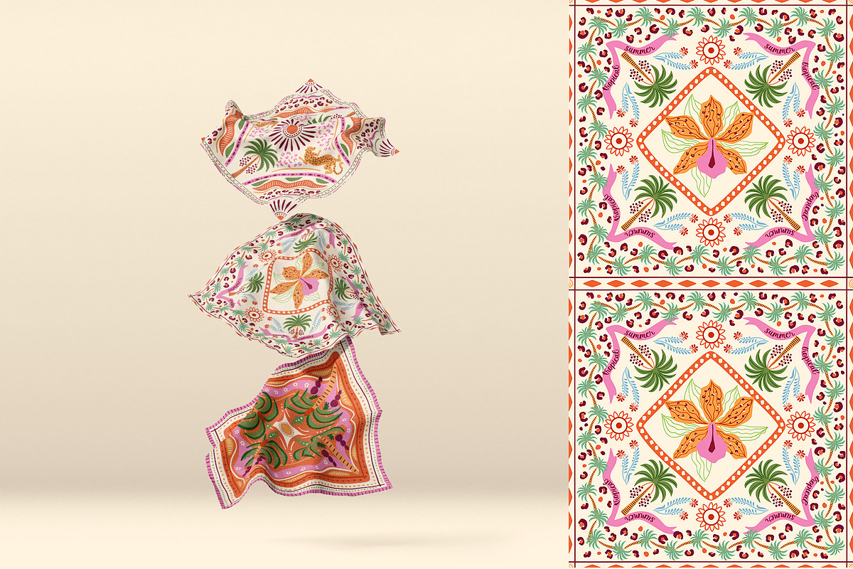 Tropical tile patterns, a Pattern Graphic by Tani Kuzminka (Photo 14 of 27)