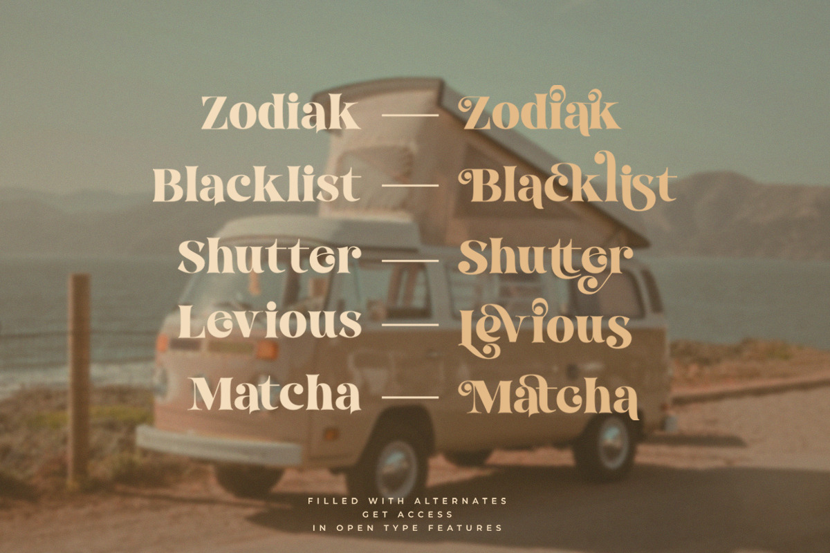 Break Love | Classy Retro Font, a Sans Serif Font by Pentagonistudio (Photo 6 of 10)