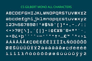 CS Gilbert Mono – Monospaced Font, a Sans Serif Font by Craft Supply Co. (Thumbnail 8 of 8)