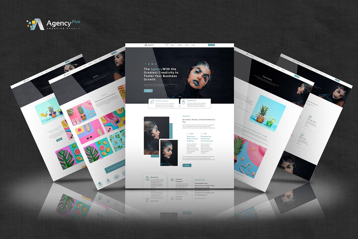 Agency Five -Creative Elementor  Kit, a Websites & App Template by Select Agency Designs (Photo 8 of 8)