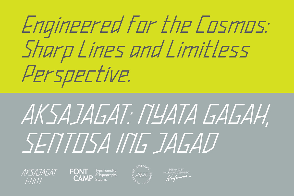 Aksajagat Font, a Sans Serif Font by Fontcamp Type Foundry (Photo 5 of 14)