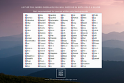 GOLD & SILVER FOIL WORD OVERLAY PACK, an Object Graphic by Illumineer Media & Design (Thumbnail 11 of 12)